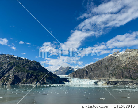 Margery Glacier and mountains, Glacier Bay National Park, World Heritage Site, photographed in late August 2025 131598919