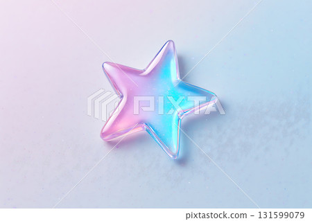 Pastel colored glass stars 131599079