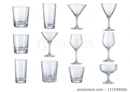 clear cocktail glass set 131599080