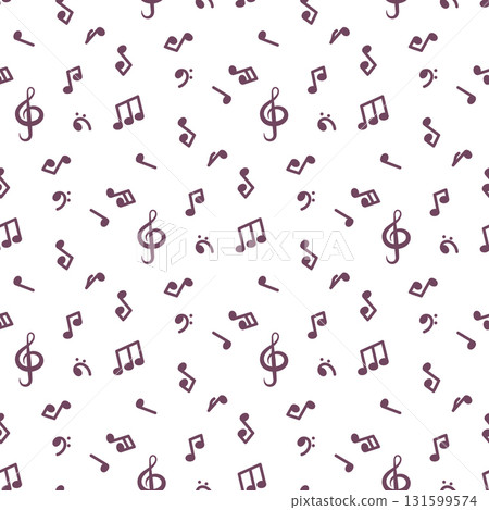 musical notes pattern 131599574
