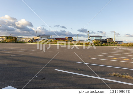Omazaki No. 2 Parking Lot in the morning, Oma Town, Aomori Prefecture 131599678