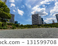 The contrast between the blue sky and skyscrapers in early autumn at the Kyu-Shiba Rikyu Gardens in Tokyo The contrast between the blue sky and skyscrapers in early autumn at the Kyu-Shiba Rikyu Gardens in Tokyo 131599708
