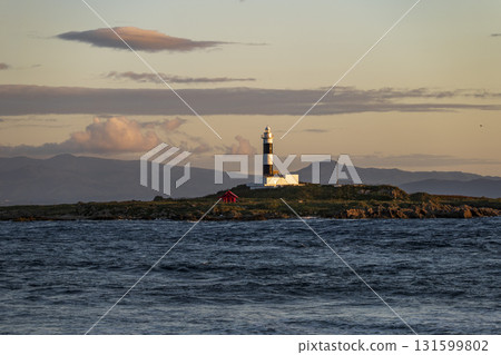 Omazaki, Aomori Prefecture - Benten Island and the lighthouse in the morning Omazaki, Aomori Prefecture - Benten Island and the lighthouse in the morning 131599802