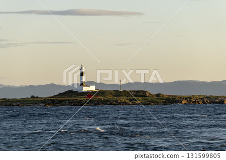 Omazaki, Aomori Prefecture - Benten Island and the lighthouse in the morning Omazaki, Aomori Prefecture - Benten Island and the lighthouse in the morning 131599805