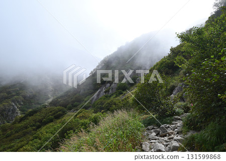 Climbing Mount Kisokoma, Central Alps, Nagano Prefecture 131599868