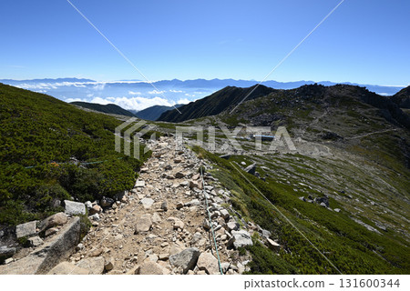 Climbing Mount Kisokoma, Central Alps, Nagano Prefecture 131600344