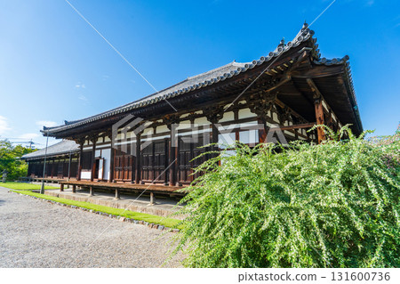 Gangoji Temple, Nara City, Nara Prefecture, Hagi and Gokurakubo Main Hall 131600736