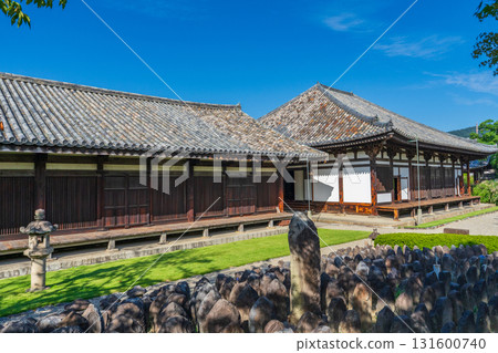 奈良縣奈良市元興寺的石佛像和極樂寶殿 奈良縣奈良市元興寺的石佛像和極樂寶殿 131600740