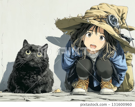 美優系列:幼年美優的魔女裝扮與黑貓 美優系列:幼年美優的魔女裝扮與黑貓 131600960