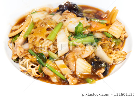 Delicious mixed vegetable fried noodles Delicious mixed vegetable fried noodles 131601135