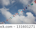 Flags of the world fluttering in the sky - Sports day image Flags of the world fluttering in the sky - Sports day image 131601271