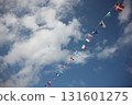 Flags of the world fluttering in the sky - Sports day image Flags of the world fluttering in the sky - Sports day image 131601275