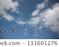 Flags of the world fluttering in the sky - Sports day image Flags of the world fluttering in the sky - Sports day image 131601276