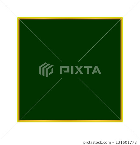 Gold frame with empty green background. Vector illustration. Gold frame with empty green background. Vector illustration. 131601778