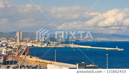 Barcelona cruise port in Spain Barcelona cruise port in Spain 131602433