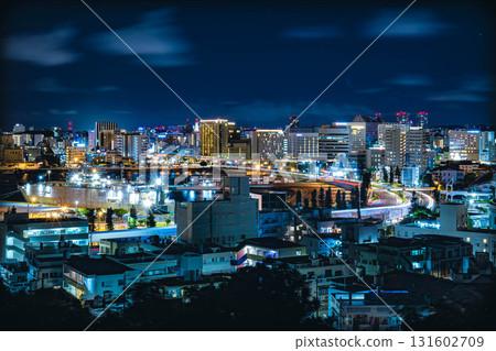Night view of Naha City, Okinawa Prefecture 131602709