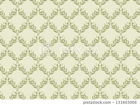 Leafy ivy damask pattern green Leafy ivy damask pattern green 131603008