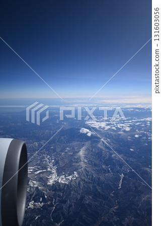 View from airplane window View from airplane window 131603056