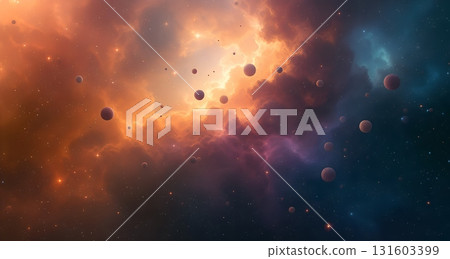 Deep Space Cosmic Nebula Glow Deep Space Cosmic Nebula Glow 131603399