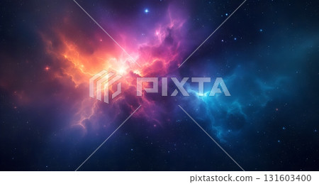 Deep Space Cosmic Nebula Glow  131603400