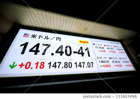 Tokyo cityscape, Japan 147.40-41 US dollars/yen (highest price update - 45,769.50 yen. Stock price/closing price) = 3rd Tokyo cityscape, Japan 147.40-41 US dollars/yen (highest price update - 45,769.50 yen. Stock price/closing price) = 3rd 131603498