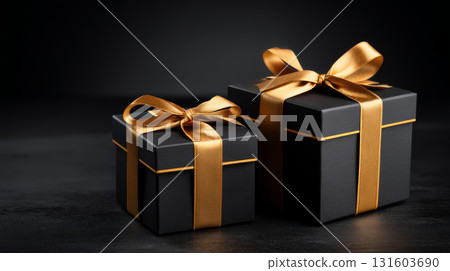 Art object for Black Friday, sales and promotions with a dark, black, colorful and effective theme. Luxury picture for advertising goods on the day of big discounts. Abstract background Art object for Black Friday, sales and promotions with a dark, black, colorful and effective theme. Luxury picture for advertising goods on the day of big discounts. Abstract background 131603690