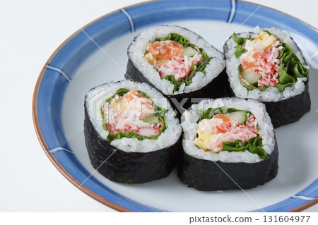 鮭魚蟹肉棒沙拉卷 131604977