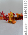 Cute Halloween pumpkin ornament (vertical composition) 131605420