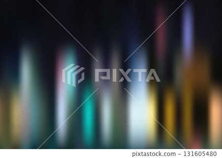 Dark abstract blurred lights in golden city reflection 131605480