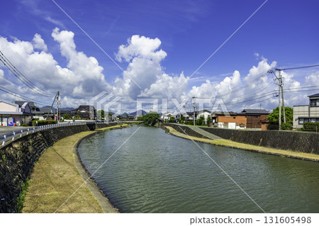 佐賀縣鹿島市、肥前濱町街、濱川河、佐賀縣鹿島市 佐賀縣鹿島市、肥前濱町街、濱川河、佐賀縣鹿島市 131605498