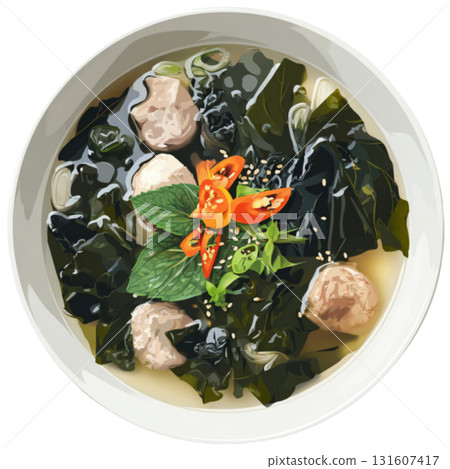 Seaweed soup 131607417