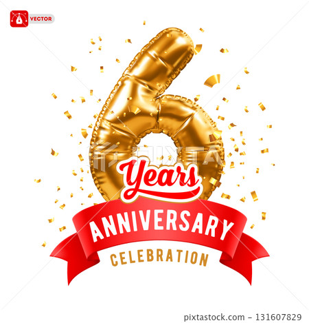 6th Year Anniversary Celebration Template 131607829