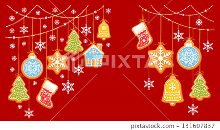 Christmas and New Year Garlands Set Christmas and New Year Garlands Set 131607837