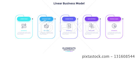 Modern Vector Infographic Banner. Business Illustration for presentation 131608544