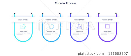 Modern Vector Infographic Banner. Business Illustration for presentation 131608597