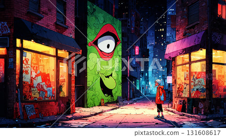 來自另一個世界的男孩和風景：人工智慧生成的材料 131608617