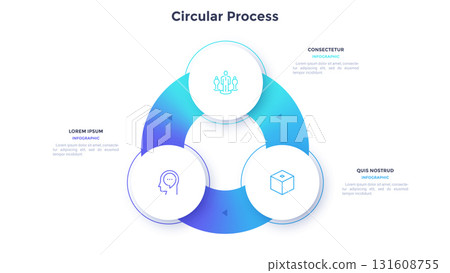 Modern Vector Infographic Banner. Business Illustration for presentation Modern Vector Infographic Banner. Business Illustration for presentation 131608755