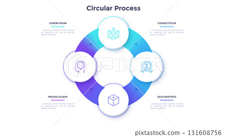 Modern Vector Infographic Banner. Business Illustration for presentation Modern Vector Infographic Banner. Business Illustration for presentation 131608756