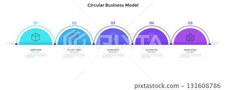 Modern Vector Infographic Banner. Business Illustration for presentation 131608786