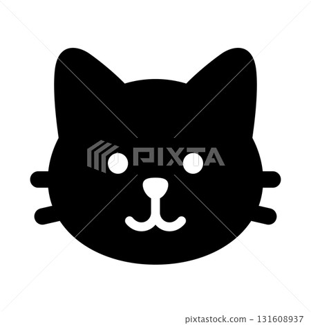 Cat face simple icon Cat face simple icon 131608937