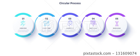 Modern Vector Infographic Banner. Business Illustration for presentation Modern Vector Infographic Banner. Business Illustration for presentation 131609074