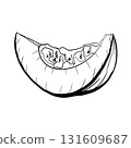 Hand Drawn Graphic Pumpkin Illustration, Halloween and Thanksgiving Art 131609687