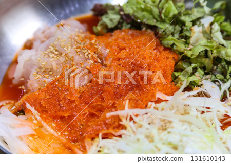 Korean cold Raw Fish Soup Korean cold Raw Fish Soup 131610143