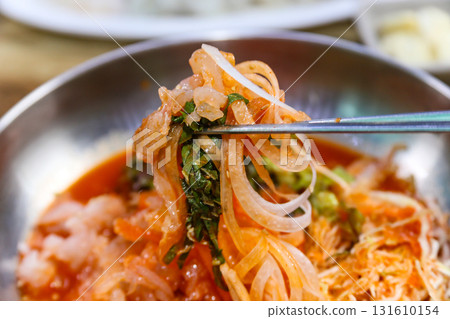 Korean cold Raw Fish Soup Korean cold Raw Fish Soup 131610154