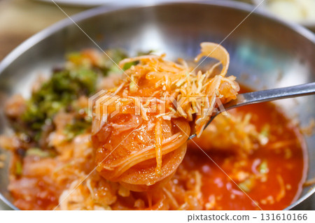 Korean cold Raw Fish Soup 131610166