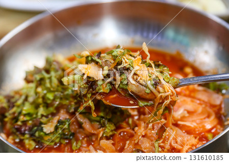 Korean cold Raw Fish Soup Korean cold Raw Fish Soup 131610185