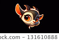Small goat cartoon isolated on background 131610888