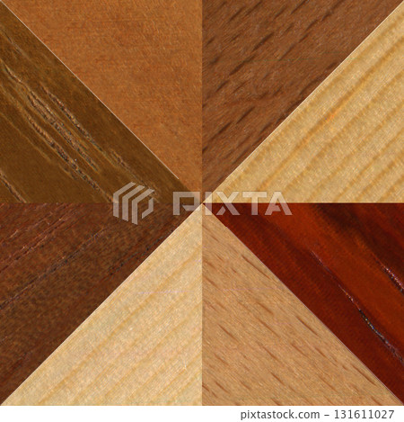 Wooden marquetry can be patterns created from the combination of pine and walnut wood, wooden floor, parquet, cutting board Wooden marquetry can be patterns created from the combination of pine and walnut wood, wooden floor, parquet, cutting board 131611027