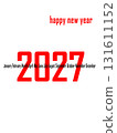 2027 new year text design agenda celebration greeting background template. New year's eve celebration concept. Happy New Year 131611152