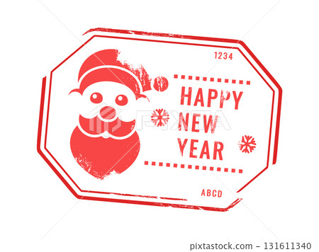 Happy New Year postage stamp 131611340